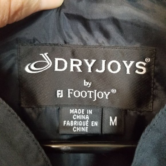 Dryjoys By FootJoy Mens Medium Black Jacket Long S - Picture 7 of 10